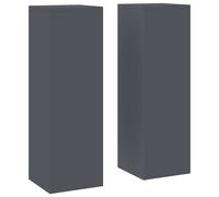 vidaXL Plant Stand 2 pcs White 24 x 24 x 75 cm Steel