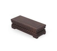 Plant Stand, Garden Plant Pot Riser Wooden Household Potted Plant Base Solid Wood Incense Burner Buddha Statue Base Entrance Hall Ornaments Display Stand Flowerpot Holder for Living Room Entryway(S)