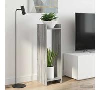 Plant Stand Grey Sonoma 30x30x100cm Engineered Wood Space-Saving 2-Shelf Indoor
