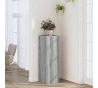 Plant Stand Grey Sonoma 33x33x100cm Engineered Wood Matte Rectangular Indoor Use