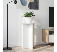 Plant Stand High Gloss White Ø40 x 60cm Engineered Wood Modern Indoor 2pcs 60kg