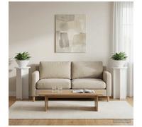 Plant Stand High Gloss White Engineered Wood 29.5x29.5x60cm Modern Set x2 Indoor