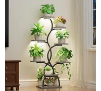 Plant Stand Indoor with Grow Light - 8 Tiered Corner Plant Shelf Indoor