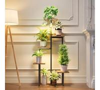 Plant Stand Indoor with Grow Lights - 6 Tiered Tall Metal Shelf for Indoor Plants Multiple, Lighted Corner Rack Flower Display Holder