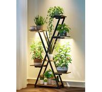Plant Stand Indoor with Grow Lights - 7 Tiered Tall Metal Shelf for Indoor Plants Multiple, Lighted Corner Rack Flower Display Holder