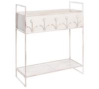 Beliani Plant Stand LUPINE 62 cm Beige Metal