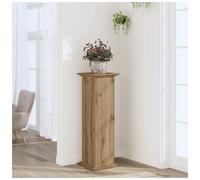 Plant Stand Oak Engineered Wood 33x33x100cm Modern Indoor Outdoor Stylish Fit