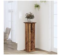 Plant Stand Old Wood 33x33x100 cm Engineered Wood Tall Indoor Outdoor Minimalist