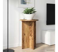 Plant stand Old wood Ø40 x 60 cm Engineered wood Indoor Modern 2pcs Max60kg Set