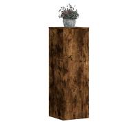 Plant Stand Pair Smoked Oak 33x33x100 cm Engineered Wood Indoor/Outdoor Stylish