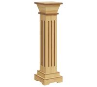 vidaXL Classic Square Pillar Plant Stand Light Wood MDF Plant Display Shelf