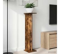 Plant Stand Set of 2 Smoked Oak Engineered Wood 25x25.5x100.5cm Indoor MultiTier