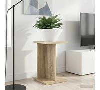 Plant Stand Set of 2 Sonoma Oak Engineered Wood Multi-Tier Indoor 25x25.5x40.5cm