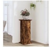 Plant Stand Smoked Oak 33x33x80cm Engineered Wood Modern Indoor Outdoor Minimal