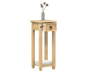 Plant Stand Solid Pine Wood 30x30x73 cm Honey Matte Storage Indoor UK