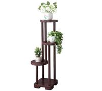 Plant Stand Tiered Tall Plant Stand for Indoor - Wood Plant Shelf Corner Display Rack - Multi-Tier Planter Pot Holder Flower Stand for Living Room Balcony Garden Patio,3 Ti（Rosewood-3 Tiers）