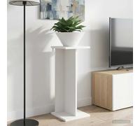 Plant Stand White 25x25.5x60.5cm Engineered Wood Multi-Tier Indoor Display Shelf