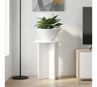 Plant Stand White 29.5x40cm Engineered Wood Minimal Modern Indoor Display 2pcsXL
