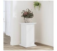 Plant Stand White 33x33x60 cm Engineered Wood Modern Indoor Outdoor Display Tray