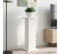 Plant Stand White Engineered Wood 30.5x30x80.5cm Moisture-Resistant Indoor &2pcs