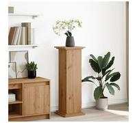 Plant Stand with Storage Artisan Oak Engineered Wood Textured Finish 31x30x90cm