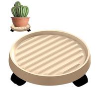 Plant Stand with Wheels,Caddy Mobile Tray Flower Pot Trays Garden Dolly,Rolling Planter Round Plastic Pulley Caddy