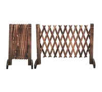 Plant Stand Wooden Expanding Trellis Fence Screen Gate, 50cm/70cm/90cm/120cm/150cm Height, Freestanding Garden Plant Growing Support Screen Climbing Aid, Pet Dog Safety Screen