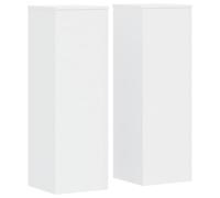 vidaXL Plant Stand 2 pcs Smoked Oak 33 x 33 x 100 cm Engineered Wood