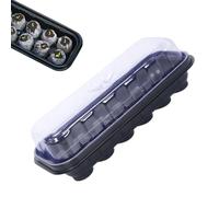 Plant Starter Trays - 27x10x5cm Seedling Propagator, PP 12-Cell Nursery Tray, Clear Gardening Container Greenhouse Propagation Box | Reusable Garden Tool, For Indoor Vegetable And Flower Sowing And Be