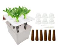 Plant Starter Trays | 6-Cell Adjustable Humidity Propagator,Growing Plant Starter Trays | for Flowers Vegetables Indoor Dorm Office Balcony Lawn Garden Yard