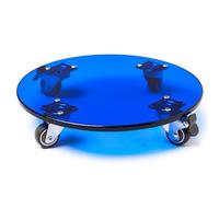 Plant Starter Trays Acrylic Plant Caddy with Wheels, Indoor Plant Stand Removable Flower Plant Trays Plant Caddy Outdoor, Plant Riser Rolling Plant Stand Tray Bracket,Blue-30x30cm