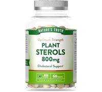Plant Sterols 800mg | 60 Vegan Tablets | with Beta-Sitosterol | Optimum Strength | Cholesterol Support | Nature's Truth