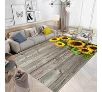 Plant Sunflower Flower 3D Printed Carpet Cute Kids Room Decor Carpets Child Play Crawl Area Rugs Soft Flannel Memory Foam Home Large Mat 80 X 120 Cm - Polyester Soft Touch Easy Clean /3201042613149