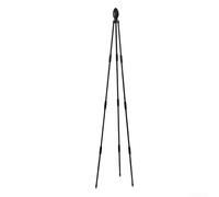 Plant Support Bracket for Garden Climbing Plants, 160cm Height PE Plastic Iron Pipe Frame, Black Flower Stake Stand for Outdoor Indoor Use
