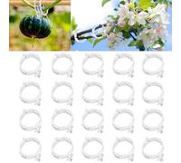 Plant Support Clips, Garden Clips for Climbing Plants, Tomato Clips Plastic Plant Clips, Plant Clips for Support Grape Tomato Vegetables Plants to Grow Upright Makes Plants Healthier (300, White)