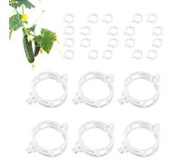 Plant Support Clips - Upright Fixing Tool for Vine Growth | Reusable Fasteners with Lock Design, Garden Stem Holder Clamps Trellis, Lightweight Support for Tomato Branch Leaves