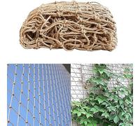 Plant Support Netting 2m x 5m Eco-Friendly Biodegradable Natural Compostable Jute Net Natural Garden Netting Pea Bean Climbing Tomato
