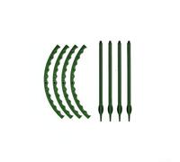 Plant Support Rings Stackable Plant Supports Adjustable Plant Stakes for Indoor Plants with Semi-Circle Rings,Plant Support Stakes for Potted Cacti Monstera,Flower Support for Desktop to Patio(C)