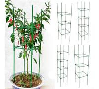 Plant Support Tower Stakes Garden Trellis Kit Climbing Frame System for Tomatoes Peppers Vegetables Indoor Outdoor Growing 40 Pieces(A)