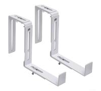 Plant Supports Adjustable Stand, Iron Box Bracket Balcony Railing Flower Pot Holders Plant Hangers Outdoor Flower Window Box Hanging Brackets