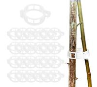 Plant Supports for Outdoor Plants, 2025 New Plant Support, Plant Clips for Climbing Plants, Twine Vine Trellis Cage, Vegetable Garden Plant Support Clips Grafting Tools (100, White)