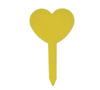 Plant Tags 100pcs Garden Waterproof Plastic Plant Markers Labels T-Type Sign Tags Re-usable for Flower Vegetables Potted Bonsai Stake for Outdoor Plants(4.75x8.3CM-Yellow)