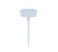 Plant Tags 100Pcs T-Shape Plastic Plant Tags Labels Waterproof Solid Color Flower Seeds Varieties Tagging Marker Garden Labels(White)