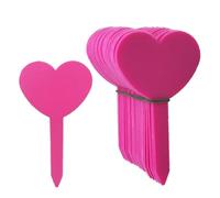 Plant Tags 100PCS Waterproof Garden Plant Labels Plastic Tags Nursery Markers Flower Pots Seedling Write Sign Mark Garden Decor Tools for Outdoor Plants(Pink 4.7x8.3cm)