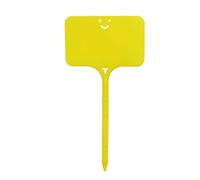 Plant Tags 200PCS Garden Plant Labels Marker Colorful Classification Sorting Bonsai Sign Tag Ticket Plastic Writing Plate Board Card(Yellow1)
