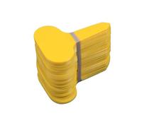 Plant Tags 200pcs Identification Frosted Sign Flower Tree Tag Mark Potted Plant Nursery Signs Prompt Card Plastic T-Type Label(Yellow)
