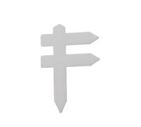 Plant Tags Fence-Shape Waterproof Plant Label Garden Orchard Succulent Insert Tag Classification Sign Vegetable Flower Marker Tool(White)