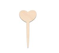 Plant Tags Wooden Heart Shaped Gardening Nursery Planter Herb Planting Tools Wooden Labels Plant Labels Garden Labels(50pcs)