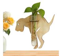 Plant Terrarium with Wooden Stand - Propagation Vases Decorative Propagated Plant Holders - Planter Terrariums Aesthetic Water Propagation Station for Living Room Bedroom