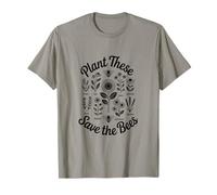 Plant These Save The Bees Nature Message T-Shirt